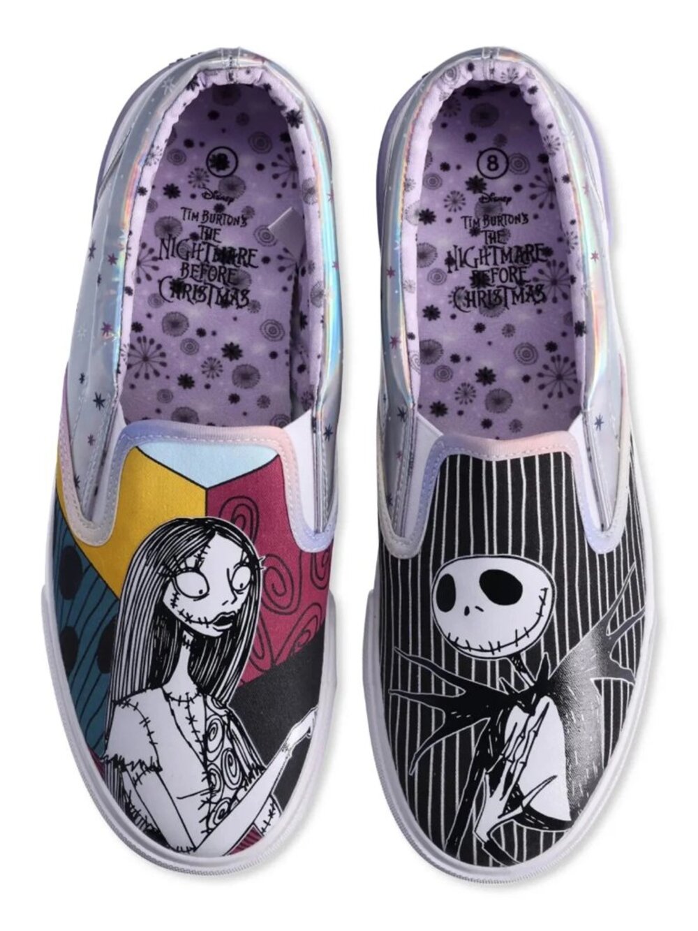 Nightmare Before Christmas Sneakers Woman Size 6 to 11 Half Sizes Available